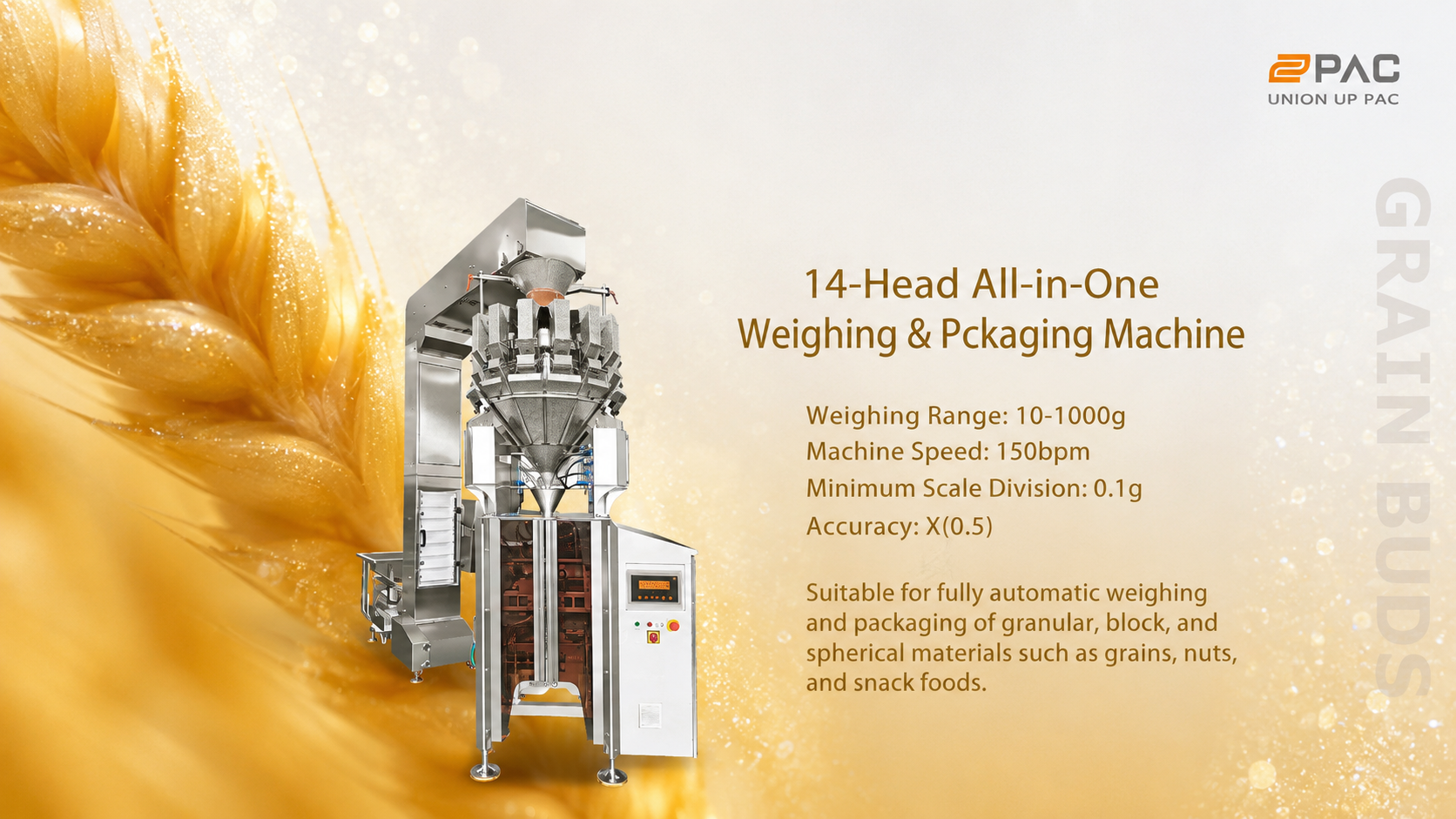 14-head all-in-one weighing and packaging machine