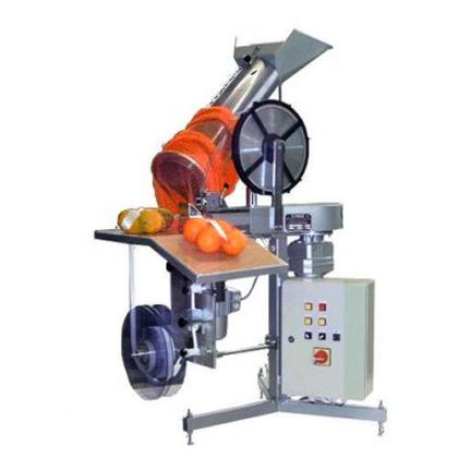 Semi Automatic Apple Orange Fruit and Vegetable Potato Garlic Onion Mesh Net Bag Packaging Machine
