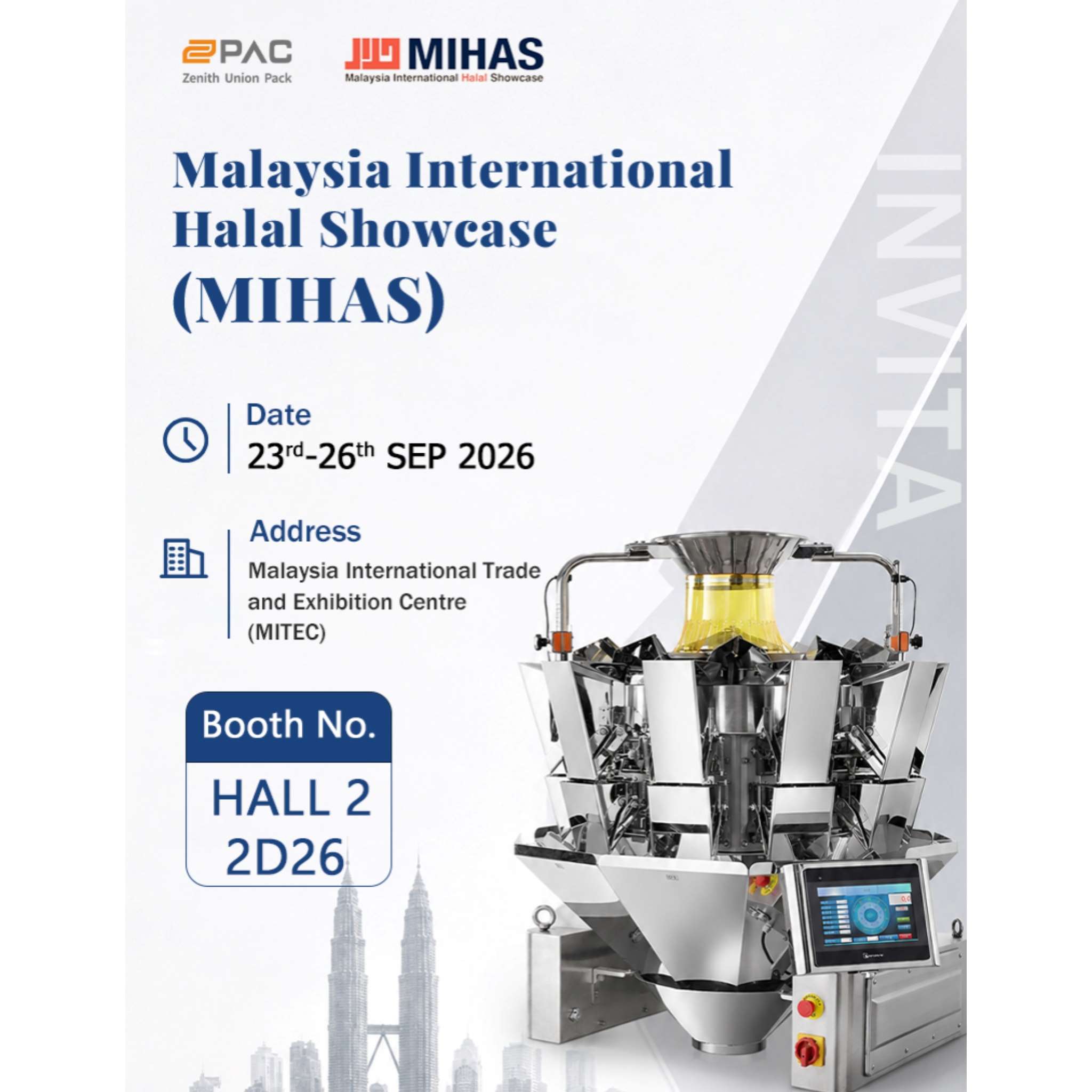 UUPAC to Showcase Intelligent Weighing and Packaging Solutions at MIHAS 2026